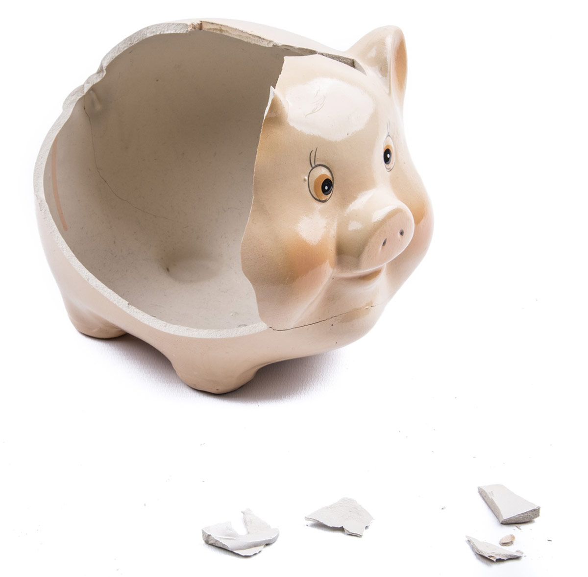 Broken piggy bank... or broken site.