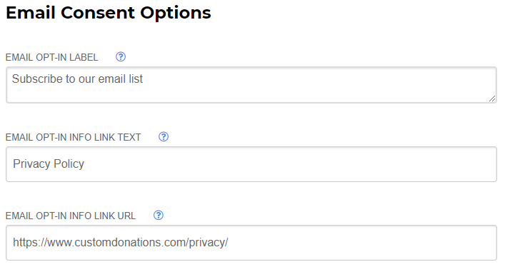 Configure external links